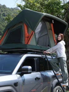 Outdoor Fully Automatic Inflatable Double Layer Four season Oxford Cloth Roof Tent Self driving Camping Car Thickened Rainproof