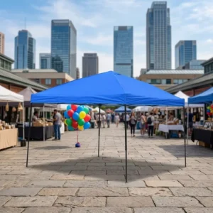 Outdoor Garden 10x10ft Pop Up Canopy Tent Folding Waterproof Fabric for Family Parties