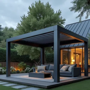 Outdoor Garden Aluminium Pergola Canopy Gazebos Bioclimatic Gazebo Waterproof Pavilion