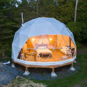Outdoor Garden Igloo Glamping Gio Dome Tent With Bathroom for Luxury Camping Holiday Retreat