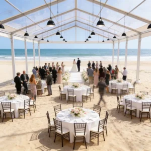 Outdoor Garden Starlight Wedding Marquee Clear Glass Orangery Atrium Glasshouse Church Party Tent