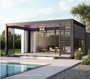 Outdoor Garden Waterproof Bioclimatic Aluminium Louvre Pergola