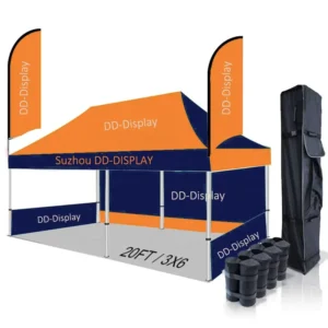 Outdoor Gazebo 10×10 10x20ft Folding Tent Pop up Canopy Movable for Exhibition Trade Show