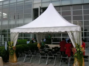 Outdoor Gazebo Tent PVC Heavy Duty 25 People Canopy Tent 5×5 Aluminum Frame Waterproof Tent