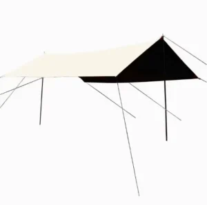 Outdoor Glamping Canopy Camping Tent Portable Silver-Coated Oxford Cloth Awning 2000-3000mm Rainproof