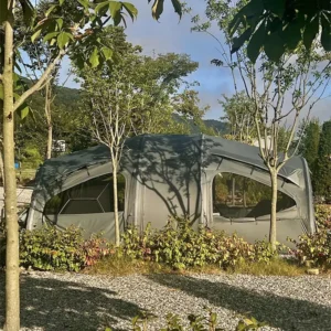 Outdoor Glamping Pod Tent for Couples 3-Room Inflatable Marquee Square Polyester Family Camping Tent in Turkey