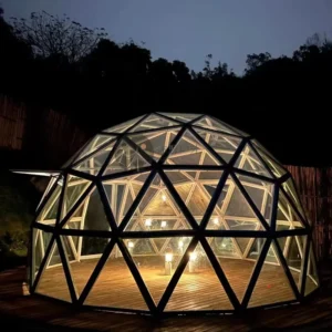Outdoor Glass Dome Glamping Tent