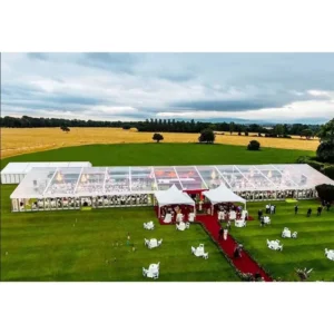 Outdoor Heavy Duty Aluminum Alloy Waterproof Wind Resistant 20×30 Event Party Tents for 60 People Wedding Tent All Seasons