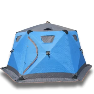 Outdoor Ice Fishing Tent PVC Double Layer Cold-Resistant Quick Setup