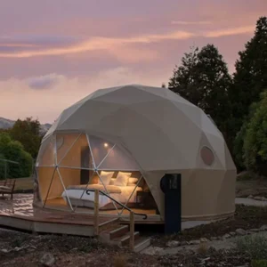 Outdoor Igloo Hotel Mars Geodesic Dome Tent 6m 8m 15m Diameter Camping Glamping