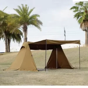 Outdoor Indian Shape Tent with Big Space Sun Shade Polyester Fabric Outdoor Pyramid Tent