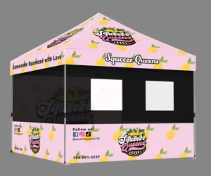 Outdoor/Indoor Oxford Food Tent, 3x3m/10x10ft Windproof, Custom Printed Logo