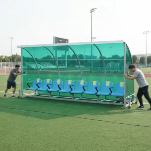 Outdoor/Indoor Soccer Substitute Bench Football Player Rest Seat Dugout Seating