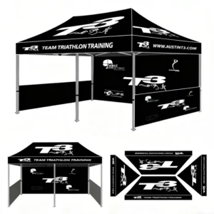 Outdoor Indoor Waterproof Pop up 10x20m Hex Frame Aluminum Canopy Tent for Exhibition Trade Show All Seasons