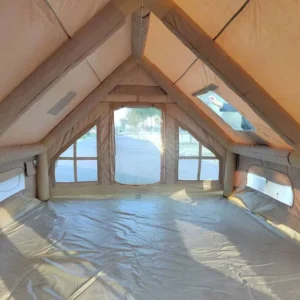 Outdoor Inflatable Air Tent Easy Setup Oxford Tents Family Glamping Cabin Tents for 2 3 4 Person