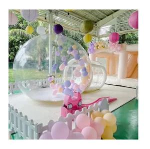 Outdoor Inflatable Bubble Ball Party Ideas Commercial Transparent Bubble Tent Inflatable Bubble with Balloons
