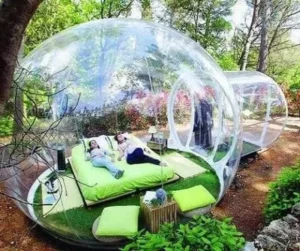 Outdoor Inflatable Bubble Tent Snow Globe for Kids Dome Tent Transparent PVC Tent Christmas Decorations