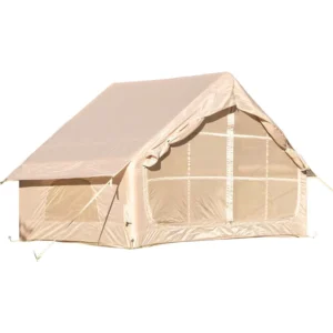 Outdoor Inflatable Cabin Tent Thick Windproof Fabric Fast Setup Camping Night Travel Party Shelter