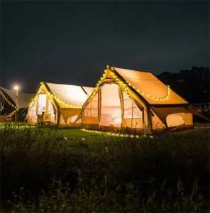 Outdoor Inflation Tent Glamping Tent Fishing Camping Easy Setup Popping up Tent Privacy Screen House Room