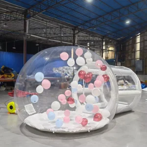 Outdoor Kids Clear Inflatable Dome Bubble House for Camping, Weddings, and Parties