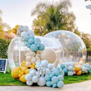 Outdoor Kids Party Inflatable Bubble Tent Clear Crystal Igloo Dome Tent for Wedding Decorations