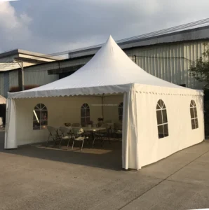 Outdoor Large Party Tent Marquee 3×3 4×4 5×5 6×6 Steel Aluminum White PVC Pagoda Wedding Tent
