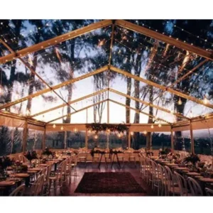 Outdoor Large Transparent Wedding Event Marquee Tent with Clear Roof for 200-500 People