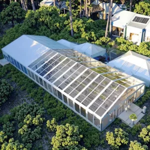 Outdoor Large Transparent Wedding Event Marquee with Clear Roof for 500 People