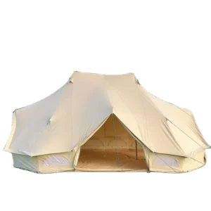 Outdoor Large Waterproof Cotton Canvas Campsite Hotel Tent Glamping Festival Event Bell Tent for 8 12 Person