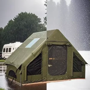 Outdoor Luxurious Inflatable Tents Portable 300D Oxford Cloth Waterproof Four-Season Camping Tent Quick Automatic