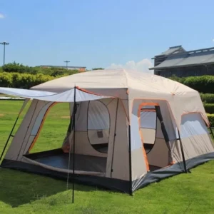 Outdoor Luxury Glamping 3 12 Persons Waterproof Two Bedrooms and One Living Room Large Outdoor Family Camping Tent Portable