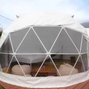 Outdoor Luxury Glamping Geodesic Dome Tent 4 Season Waterproof Windproof Snow Resistant Igloo Dome for Resort Hotel Homestay