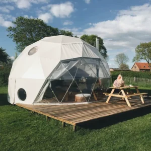 Outdoor Luxury Glamping Geodome Tents PVC Domes Prefab House Resort Hotel Home Camping Geodesic Round Dome Tent