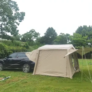 Outdoor Medium Large SUV Inflatable Roof Tail Tent Camping Canopy Four Seasons Camouflage 3000mm Waterproof 420D Oxford Fabric