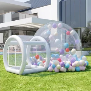 Outdoor Mobile Wedding Party Clear Transparent Inflatable Bubble Dome Tent House with Tunnel