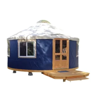 Outdoor Mongolian Yurt Camping Tent Thickened Canvas Warm Windproof European Style
