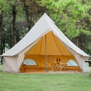 Outdoor Mongolian Yurt Pyramid Tent Four-Season Waterproof >3000mm Cotton Canvas Camping & Picnic Use