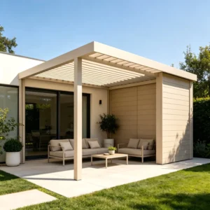 Outdoor Motorized Electric Louvered Pergola Factory Garden Shade Canopy