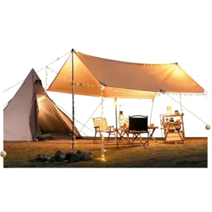 Outdoor Oxford Cloth Canopy Tent Sunscreen Beach Awning Portable Camping Set Rainproof 3000