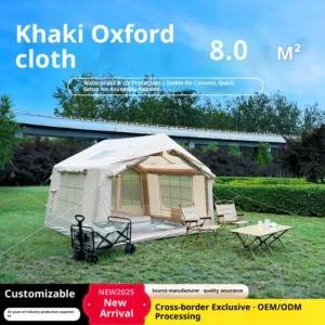 Outdoor Oxford Inflatable Roof Tent 5 8 People Four Season Camping 8 Waterproof UV Resistant Portable Quick Automatic Opening