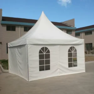 Outdoor PVC Fabric Pagoda Tent for Business Events Weddings Trade Shows Elegant Frame Style Marquee for Advertising