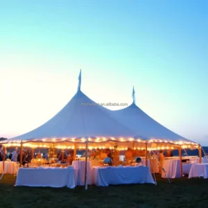Outdoor PVC Four-Season Waterproof Pole Stretch Party Wedding Tent for 100 People