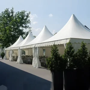 Outdoor PVC Pagoda Tent Large Waterproof Shelter for Wedding Receptions Banquets Commercial Events Backyard Parties
