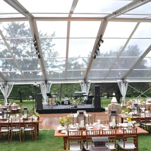 Outdoor Parties Weddings 100 500 People Capacity Aluminum Frame PVC Cover Fabric Side Double Luxury Large Marquee Tent