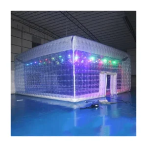 Outdoor Party House Club Inflatable Nightclub Rental Wedding Tent Event Tents With LED Lights
