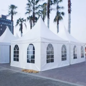 Outdoor Party Pagoda Tent Aluminum Camping Waterproof PVC Trade Show Wedding Events Factory Price Tent 3×3 4×4 5×5 8×8 10x10m