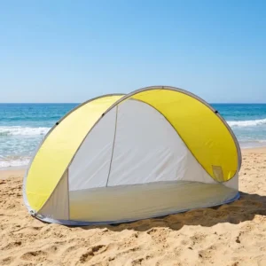 Outdoor Pop-Up Beach Tent Portable Sun Shade Lightweight Dome Camping Tent Three-Season
