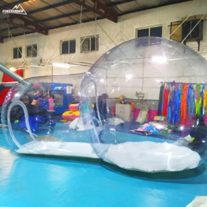 Outdoor Portable Clear Crystal Igloo Dome Tent Balloon Event Inflatable Bubble Tent with Balloons for Party