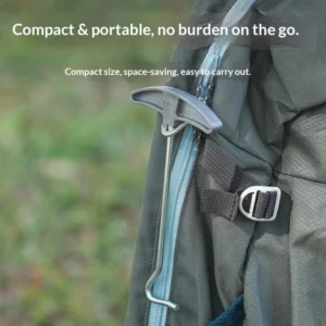Outdoor Portable Iron Nail Puller Camping Tool with Pull Hook for Tent Canopy Accessories