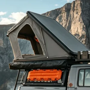 Outdoor Portable Triangular Aluminum Roof Tent Pickup 4×4 Waterproof Hard Shell Rooftop Tent